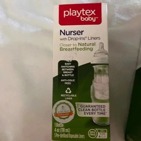Playtex Baby Nurser Drop-Ins Bottle Liners 8-10oz 150 Count &Bonus Nurser Bottle - Picture 3 of 3